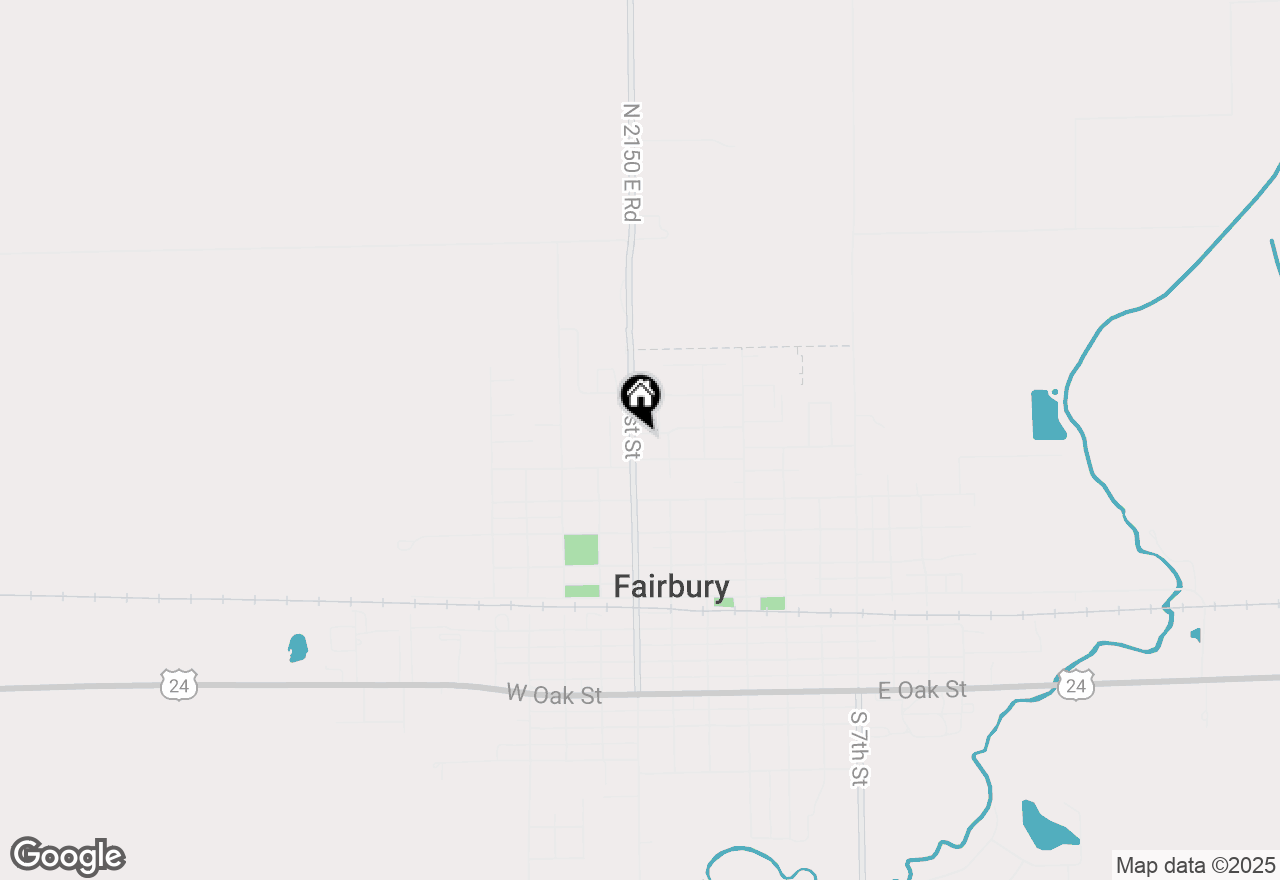 Map of 211 W Willow Street, Fairbury, IL 61739