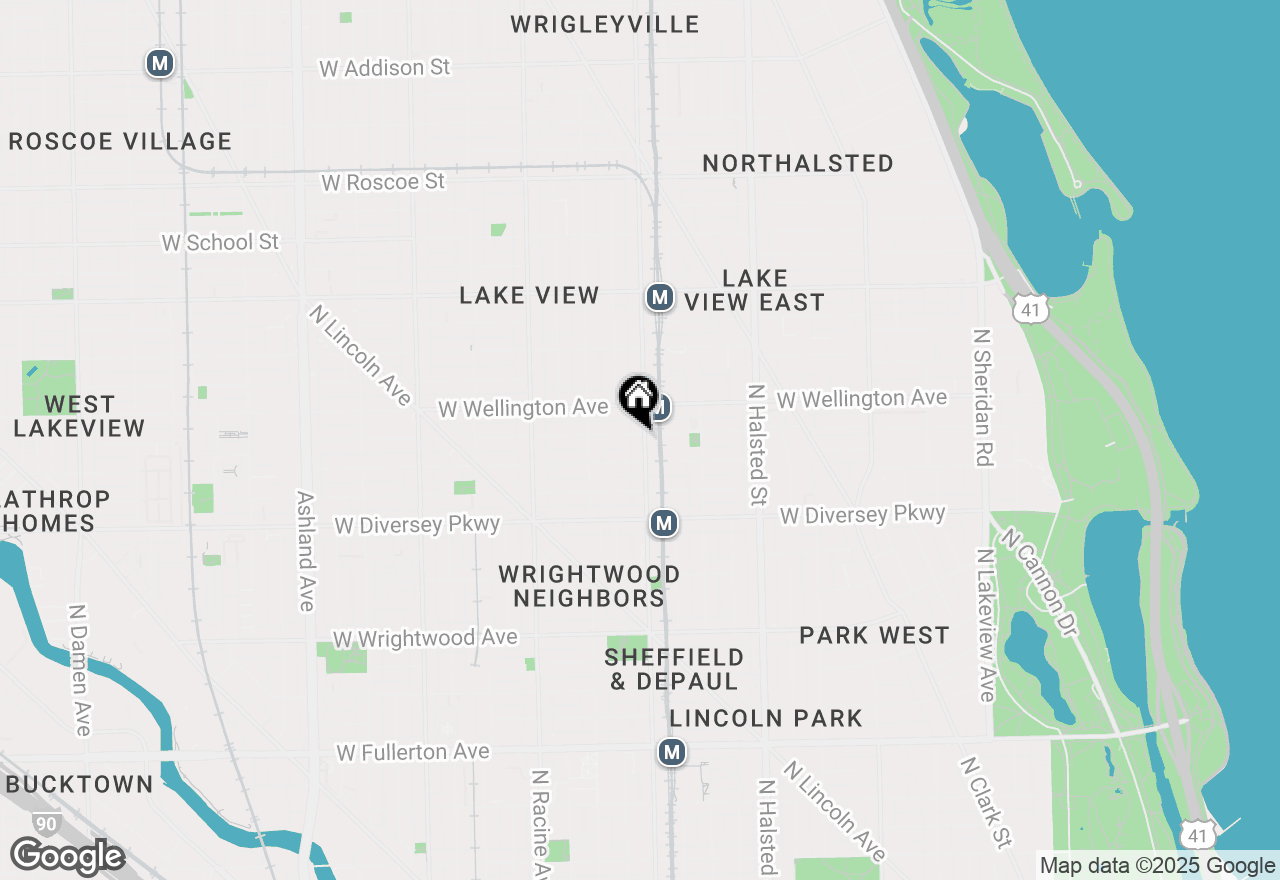 Map of 2922 N Sheffield Avenue #3, Chicago, IL 60657