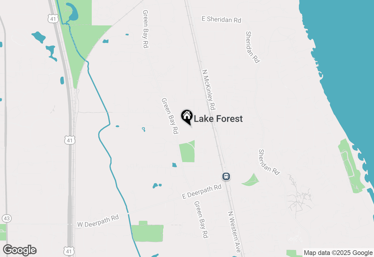 Map of 72 Atteridge Road, Lake Forest, IL 60045