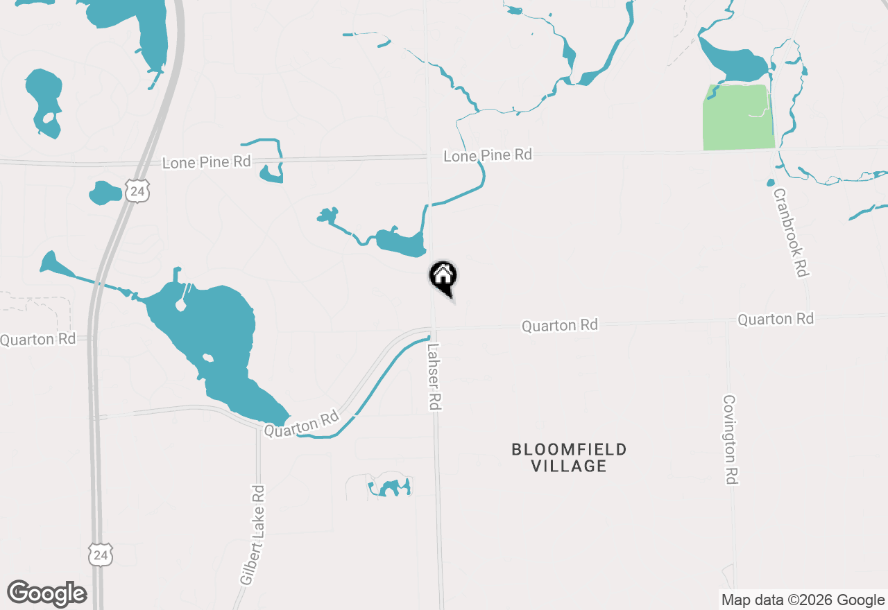 Map of 5447 Lahser Road, Bloomfield Hills, MI 48304