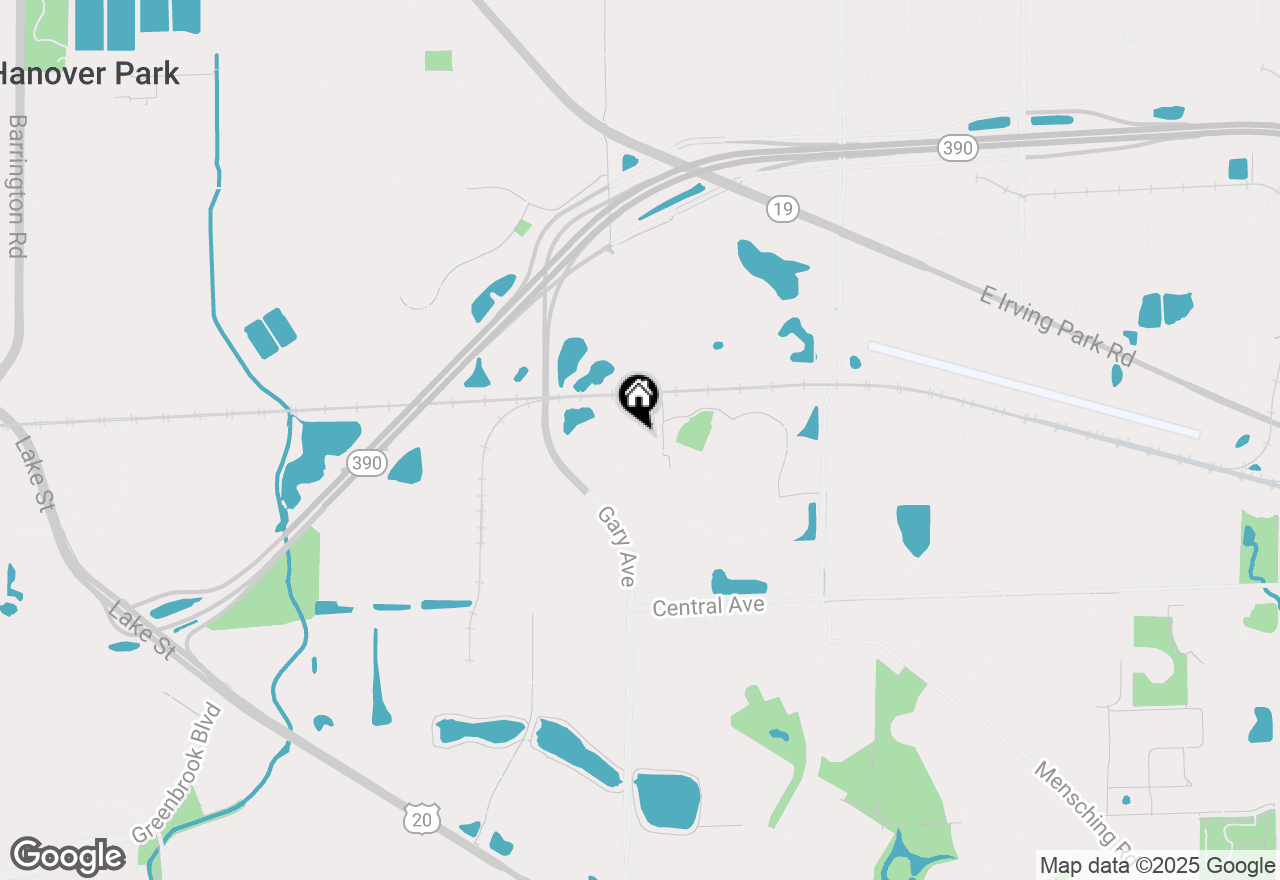 Map of 1545 Thornfield Lane #1, Roselle, IL 60172