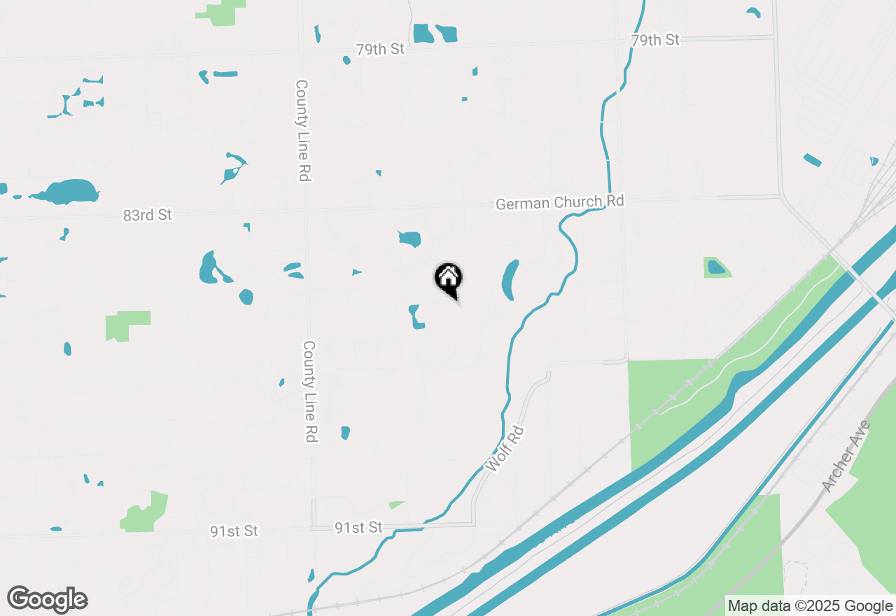 Map of 8517 Johnston Road, Burr Ridge, IL 60527