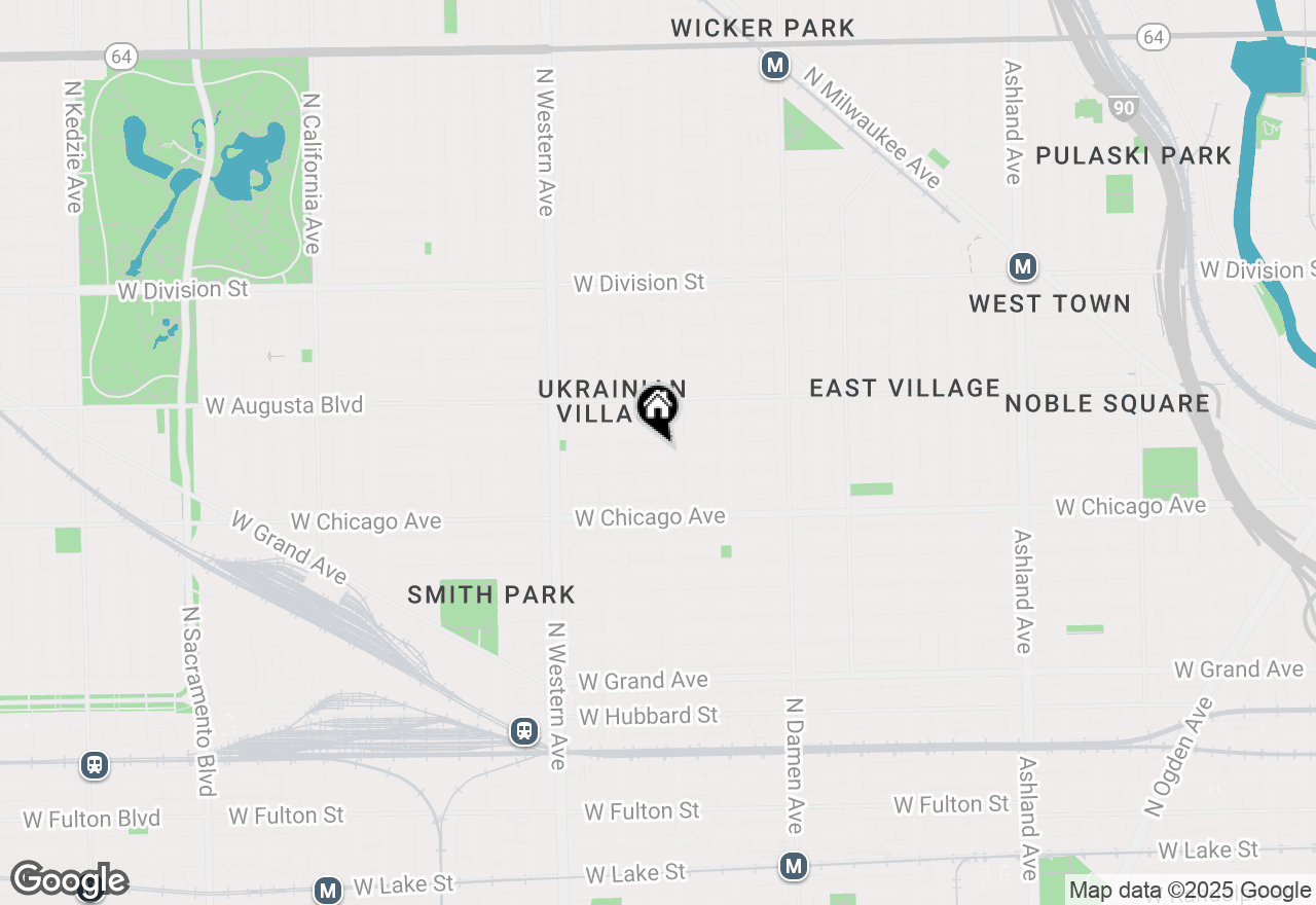 Map of 2212 W Iowa Street #2, Chicago, IL 60622