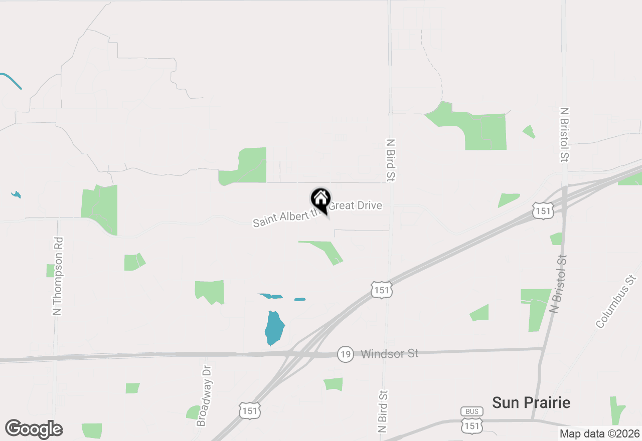 Map of 1175 Saint Albert The Great Ct Court #1175, Sun Prairie, WI 53590