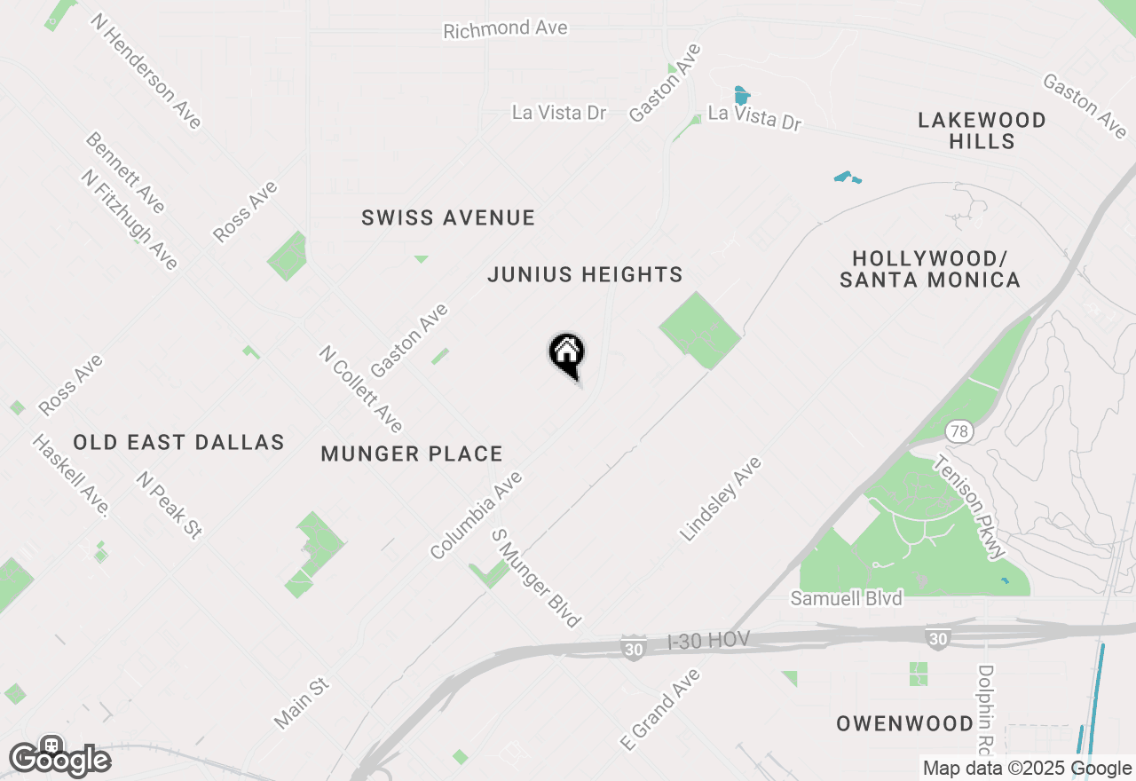 Map of 5526 Reiger Avenue #109, Dallas, TX 75214