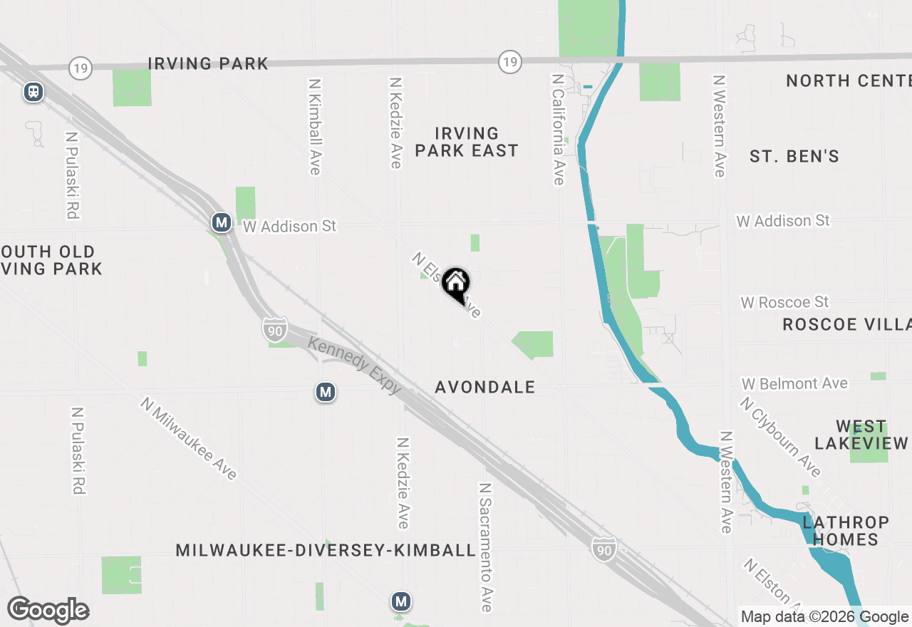 Map of 3354 N Whipple Street #2R, Chicago, IL 60618