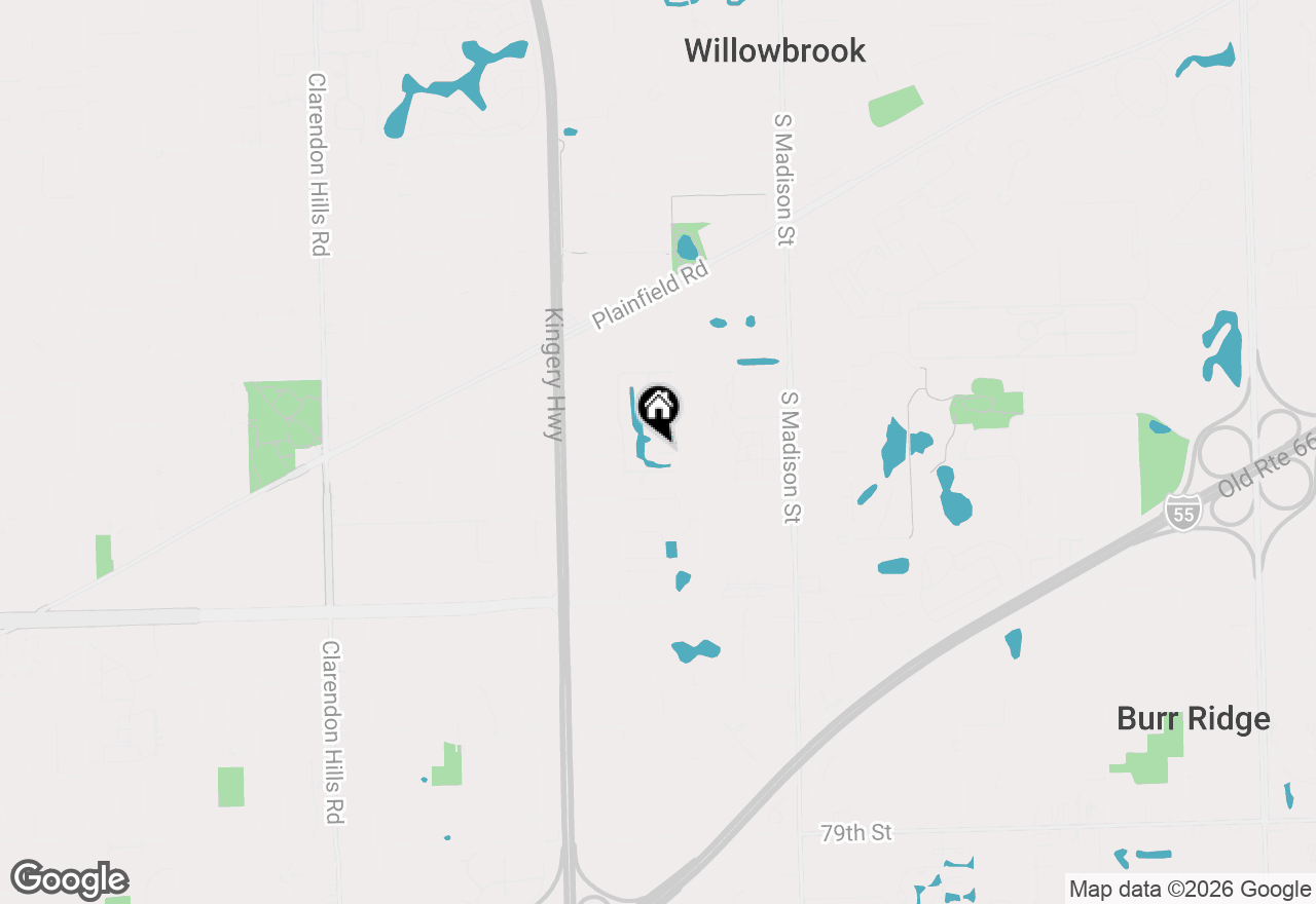 Map of 724 Maplewood Court #B, Willowbrook, IL 60527