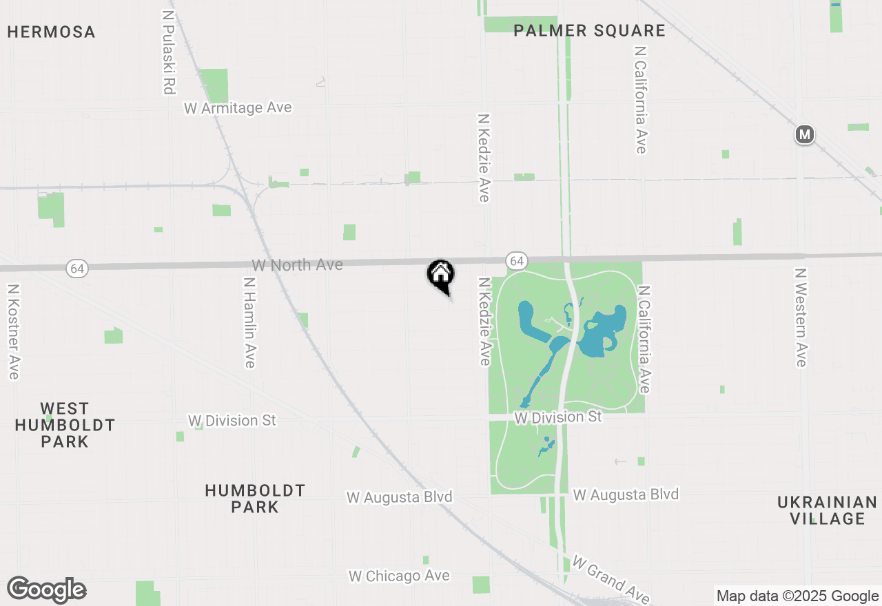 Map of 3307 W Le Moyne Street #3, Chicago, IL 60651