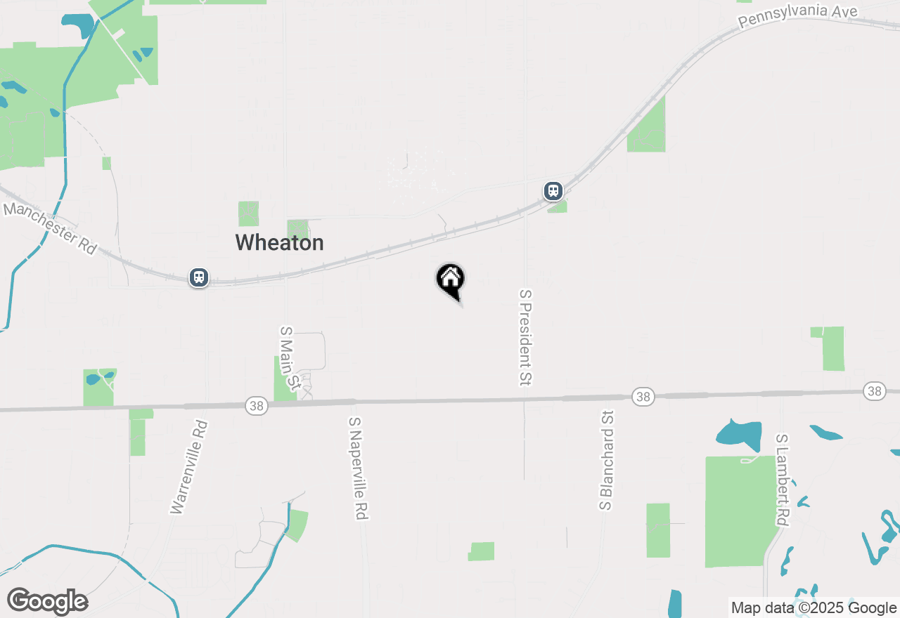 Map of 306 S Chase Street, Wheaton, IL 60187