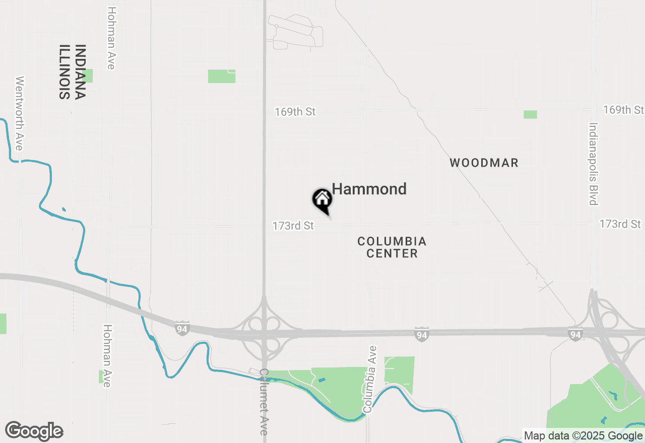 Map of 1023 173rd Street, Hammond, IN 46324