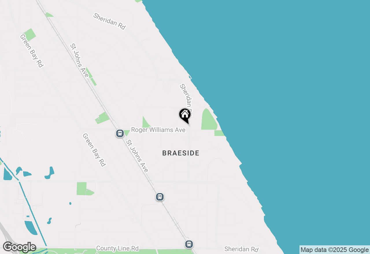 Map of 155 Roger Williams Avenue, Highland Park, IL 60035