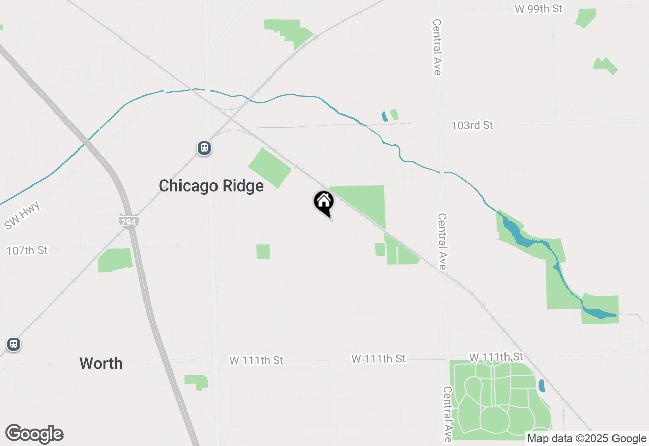 Map of 6017 Birmingham Street, Chicago Ridge, IL 60415