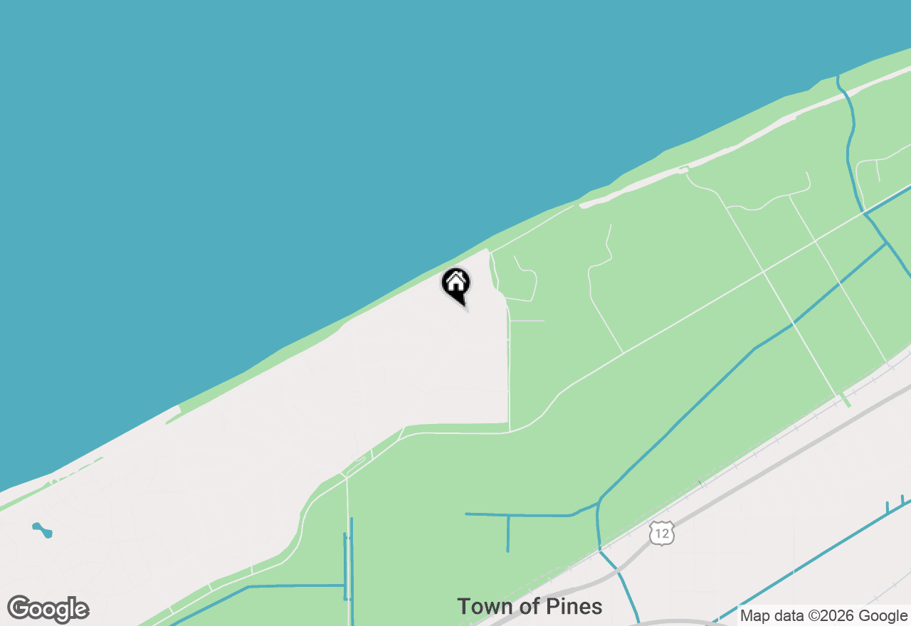 Map of 804 E Wilson Avenue, Beverly Shores, IN 46301