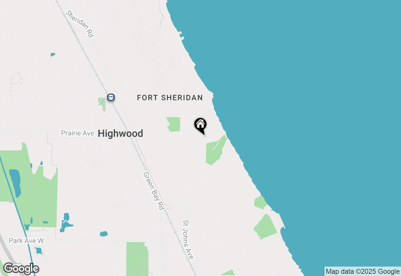 Map of 2576 Sheridan Road, Highland Park, IL 60035