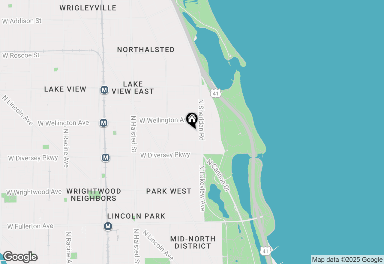 Map of 435 W Oakdale Avenue #2B, Chicago, IL 60657