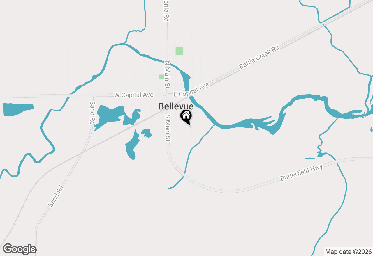 Map of 426 S Webster Street, Bellevue, MI 49021
