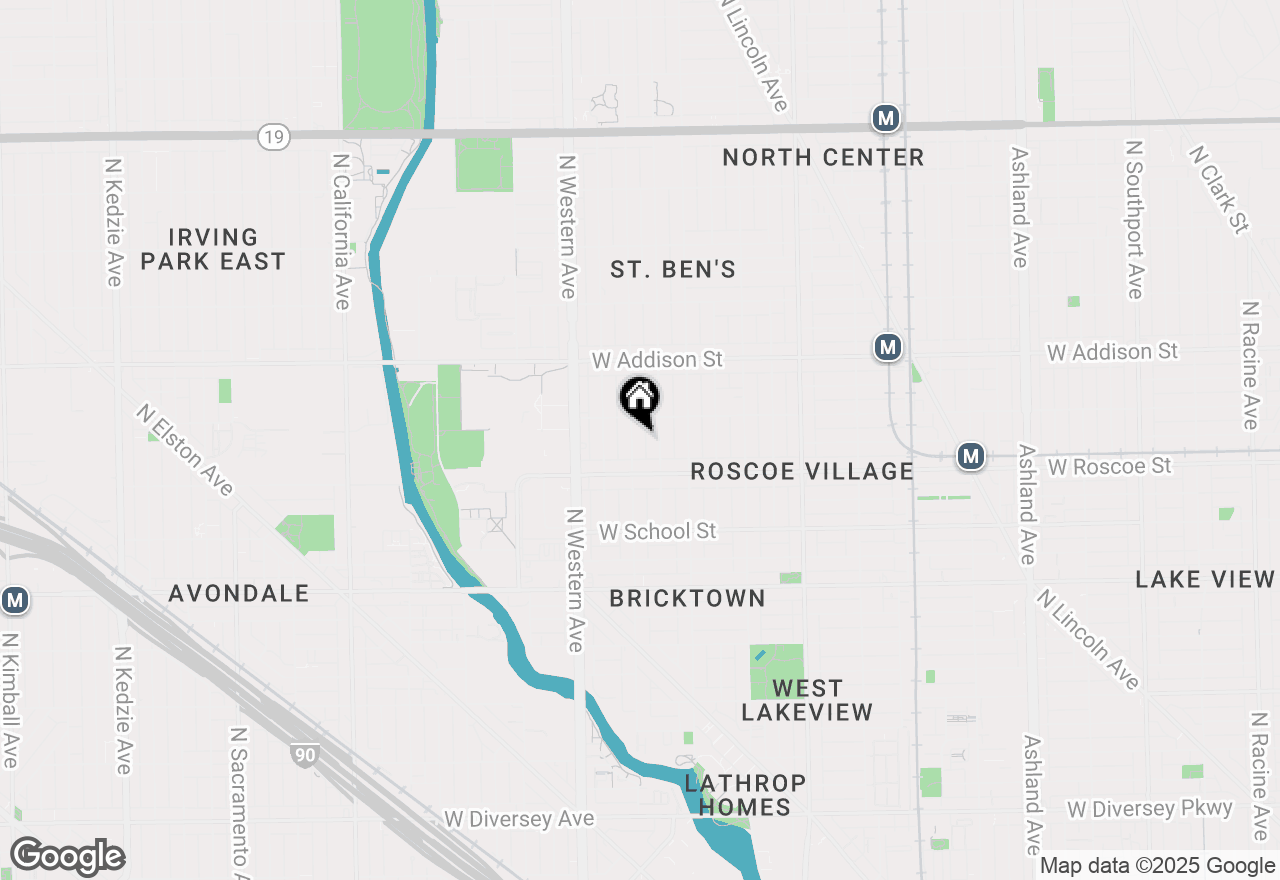 Map of 3435 N Oakley Avenue, Chicago, IL 60618
