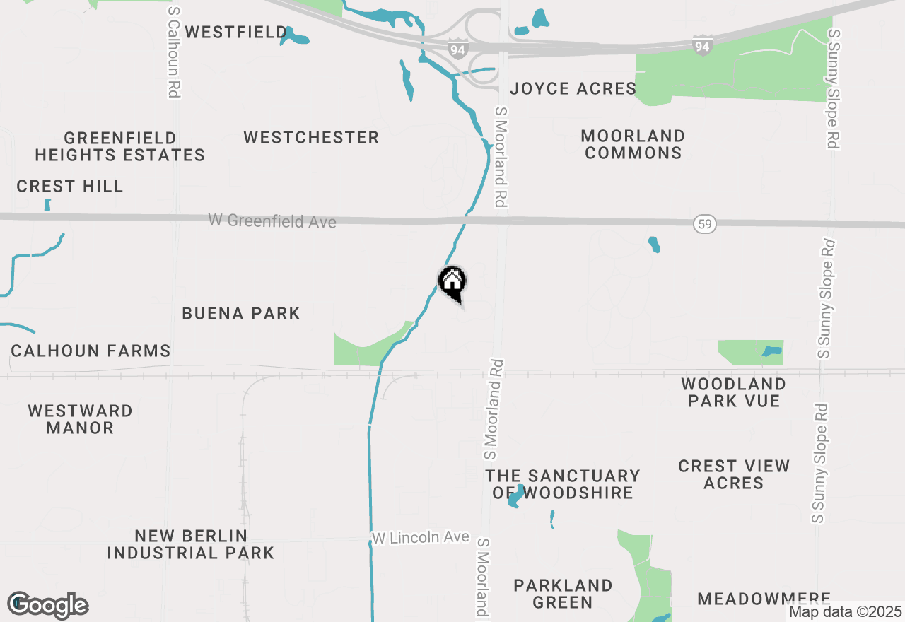 Map of 15735 W Brook Dr, New Berlin, WI 53151