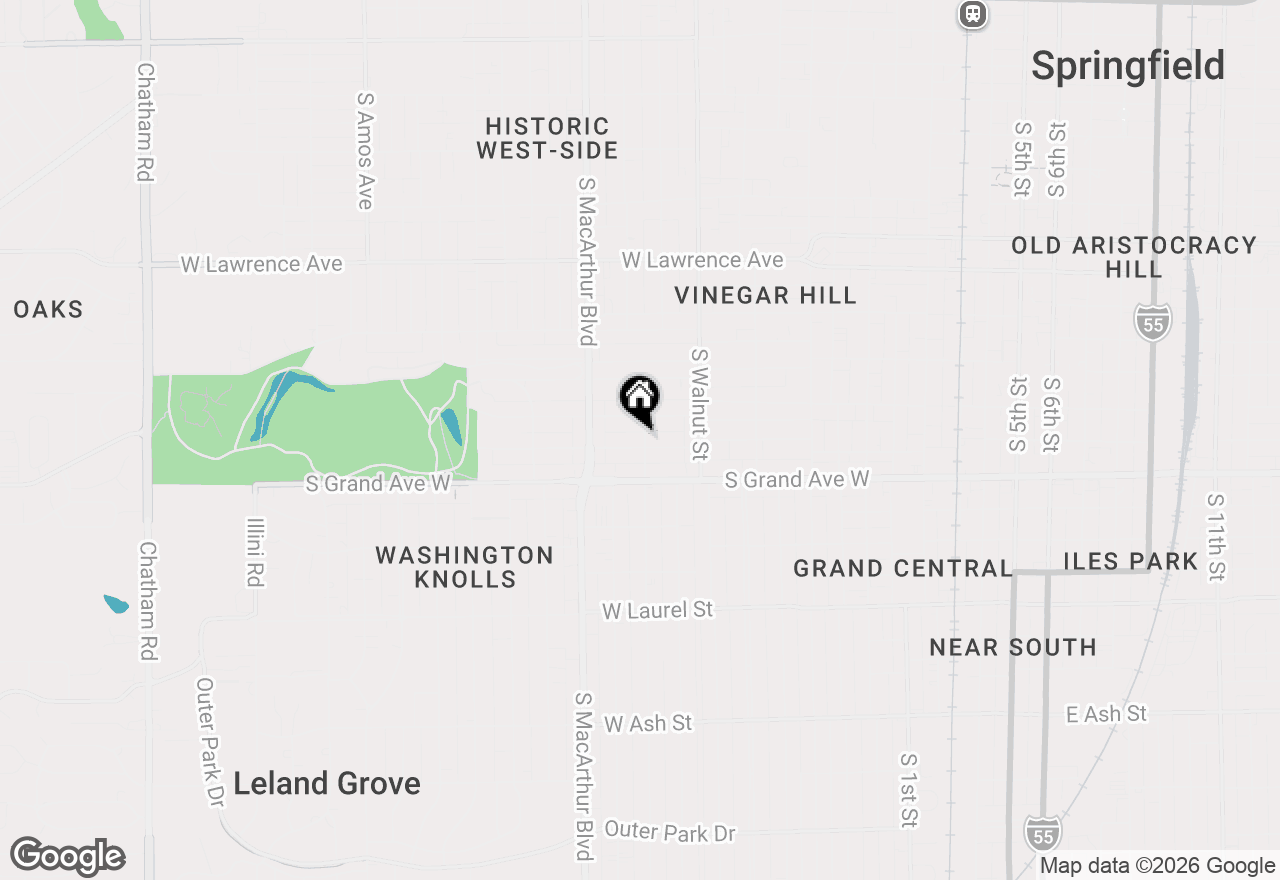 Map of 701 W Vine Street, Springfield, IL 62704