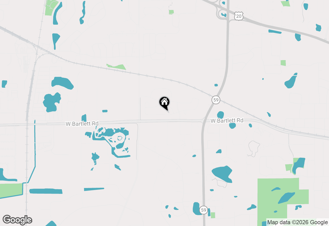 Map of 1258 Tiger Lily Drive, Bartlett, IL 60103