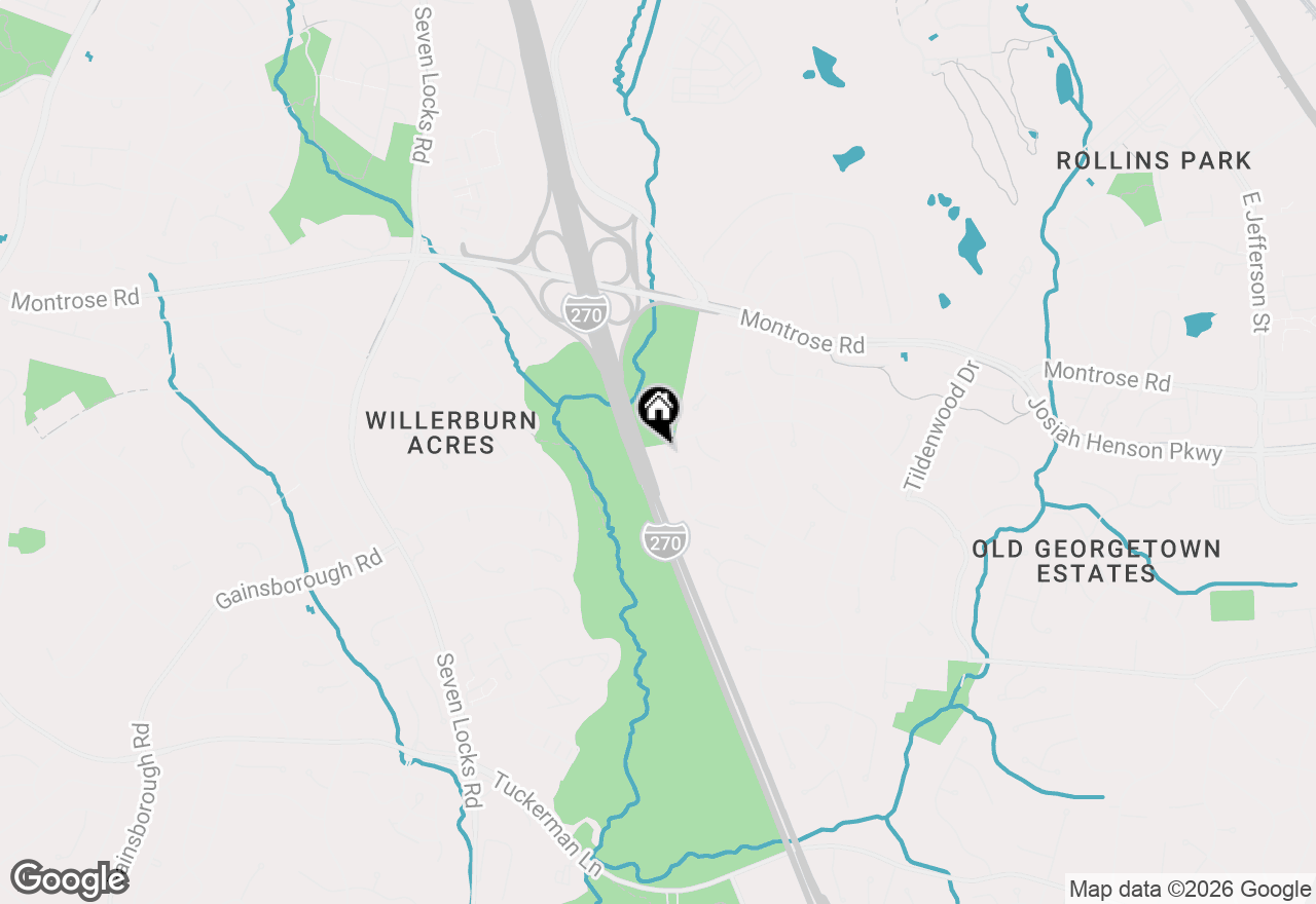 Map of 11844 Dinwiddie Drive, Rockville, MD 20852