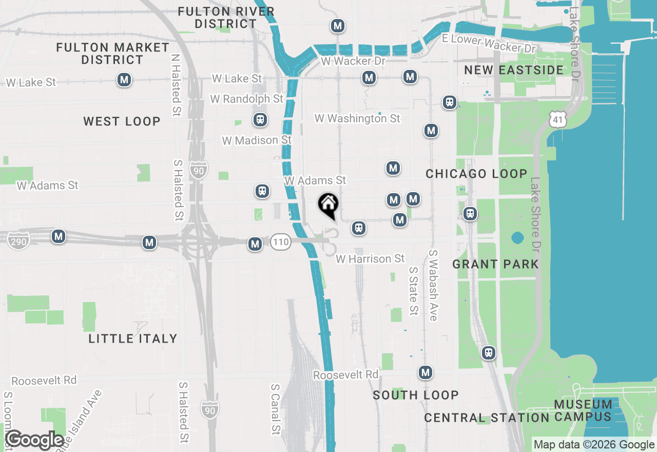Map of 235 W Van Buren Street #3420, Chicago, IL 60607
