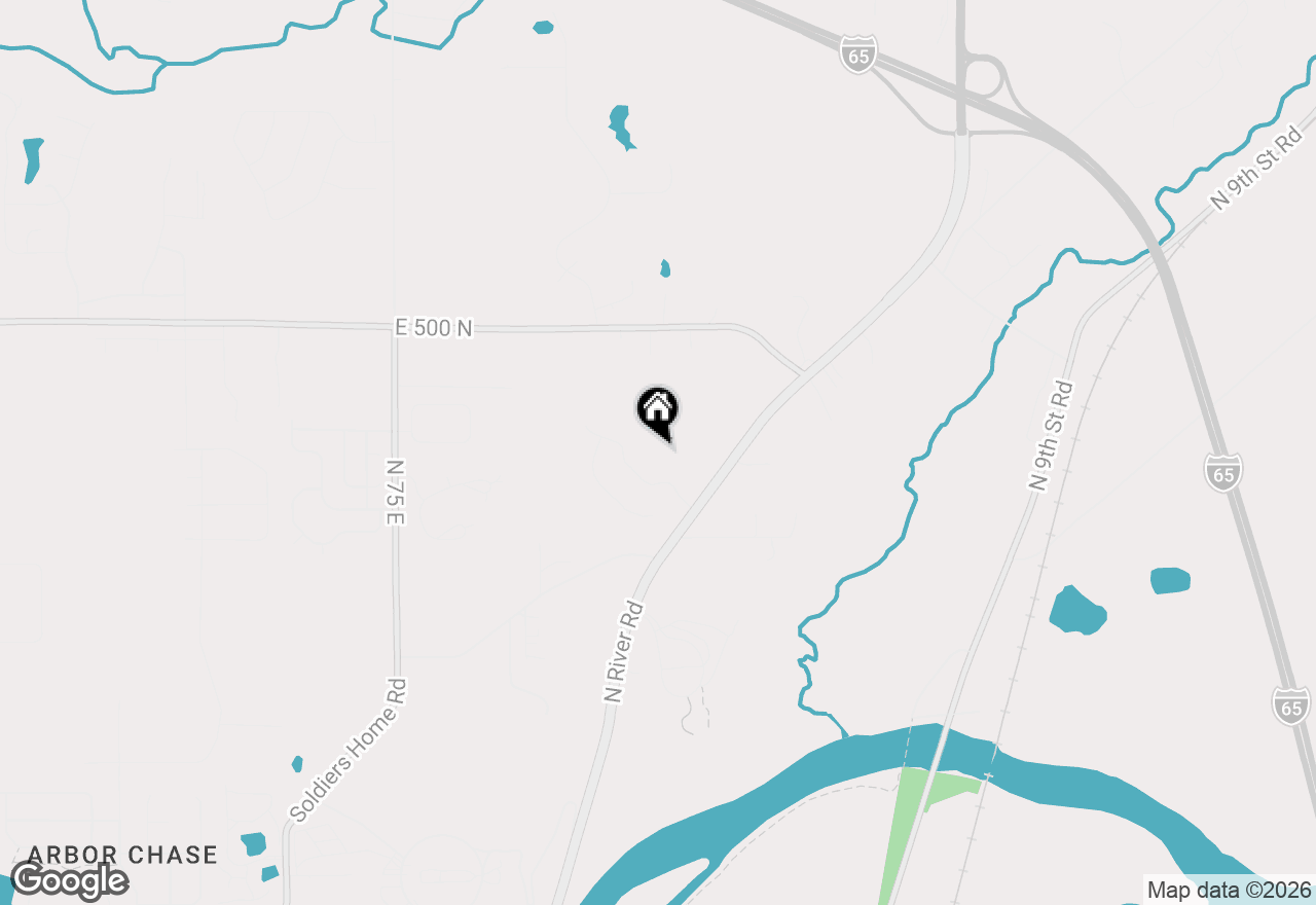Map of 1802 Danielle Lane, West Lafayette, IN 47906