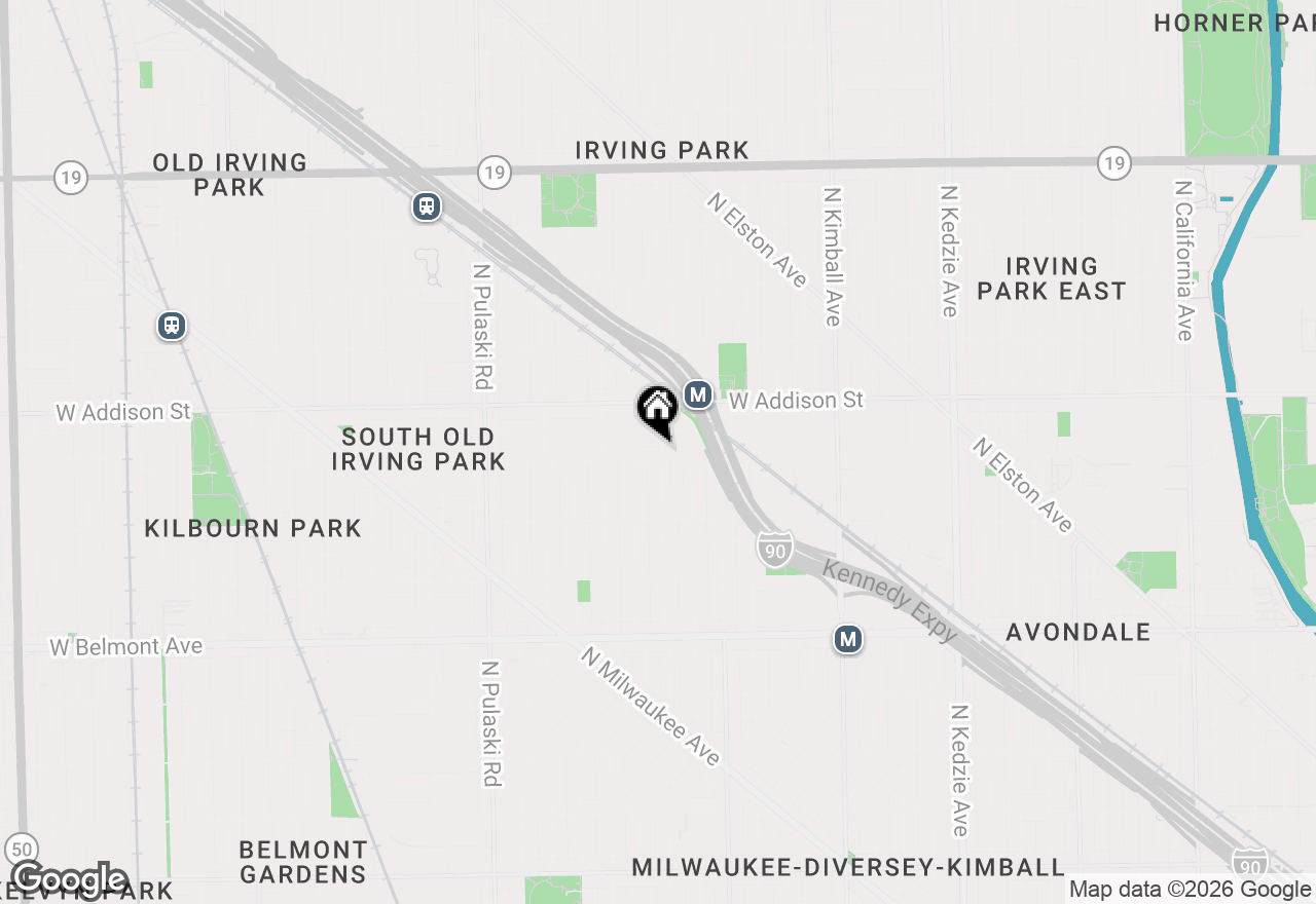 Map of 3506 N Lawndale Avenue #2, Chicago, IL 60618