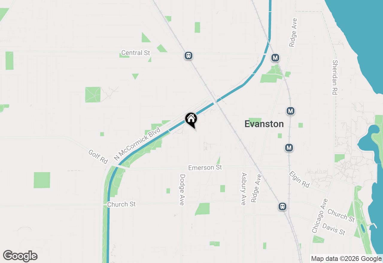 Map of 2106 Darrow Avenue, Evanston, IL 60201