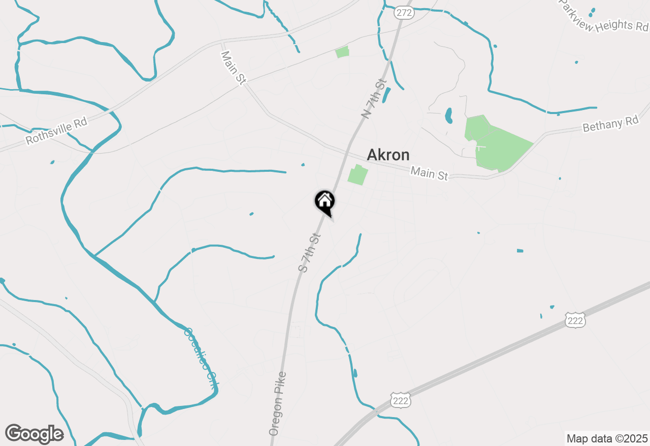 Map of 309 S 7th Street, Akron, PA 17501