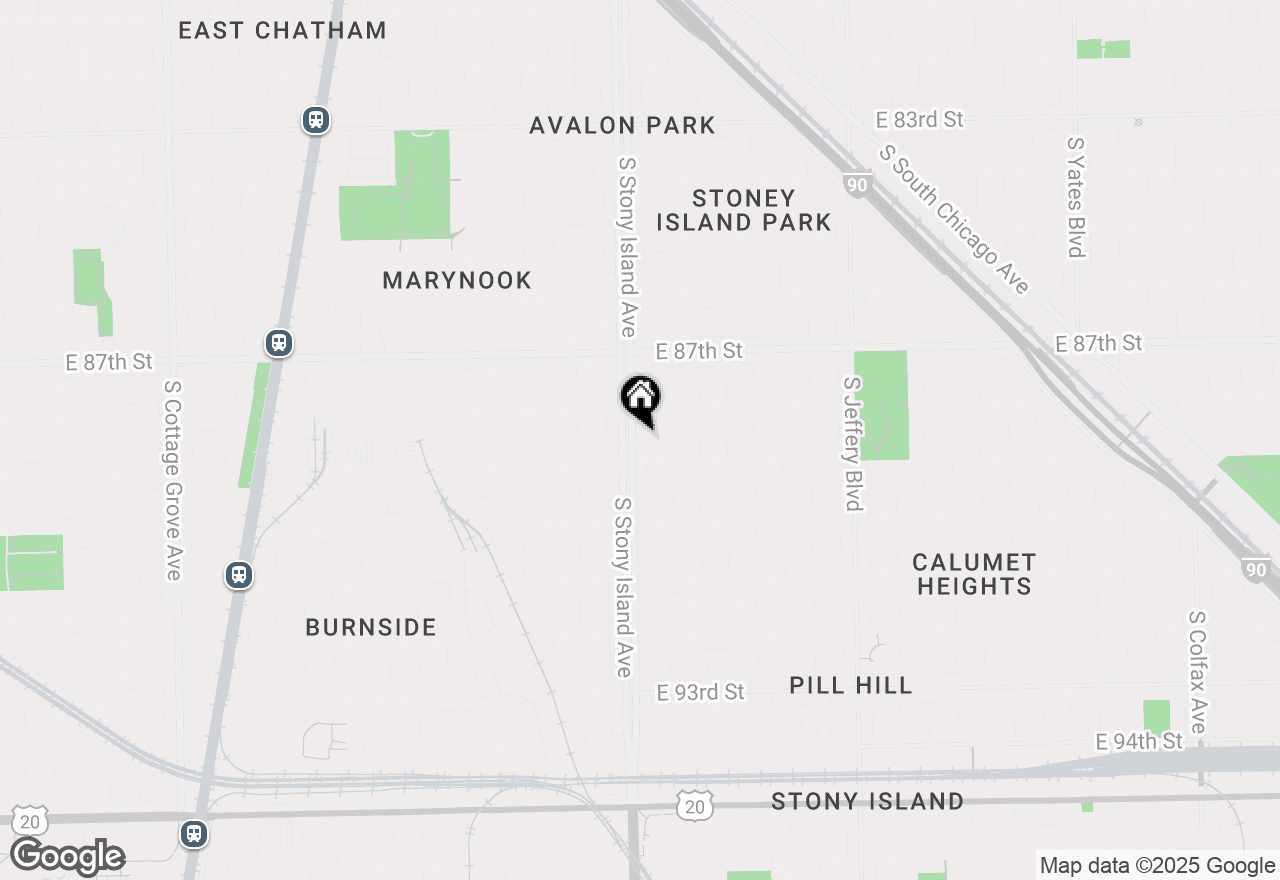 Map of 8833 S Stony Island Avenue #302, Chicago, IL 60617