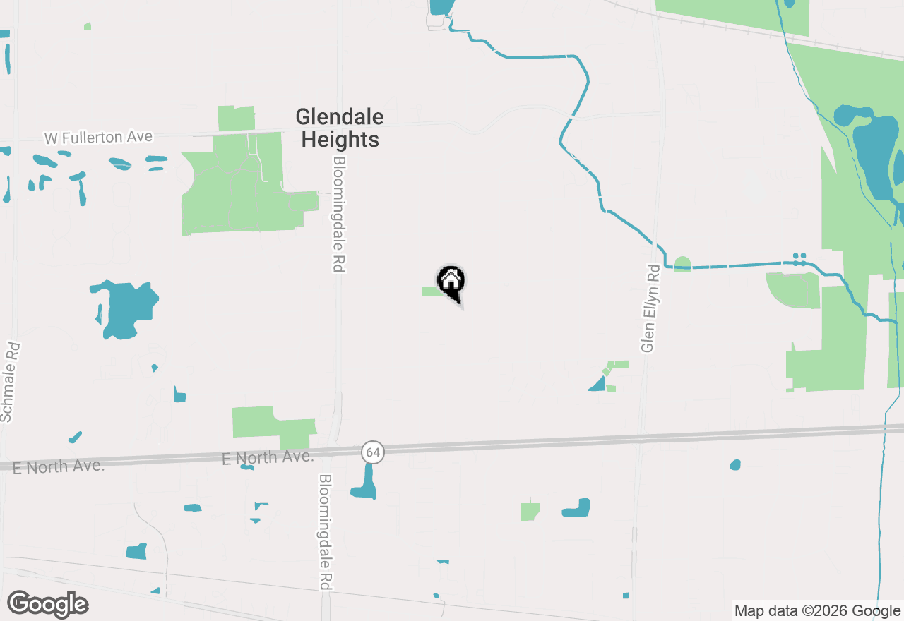 Map of 2N351 Amy Avenue, Glen Ellyn, IL 60137