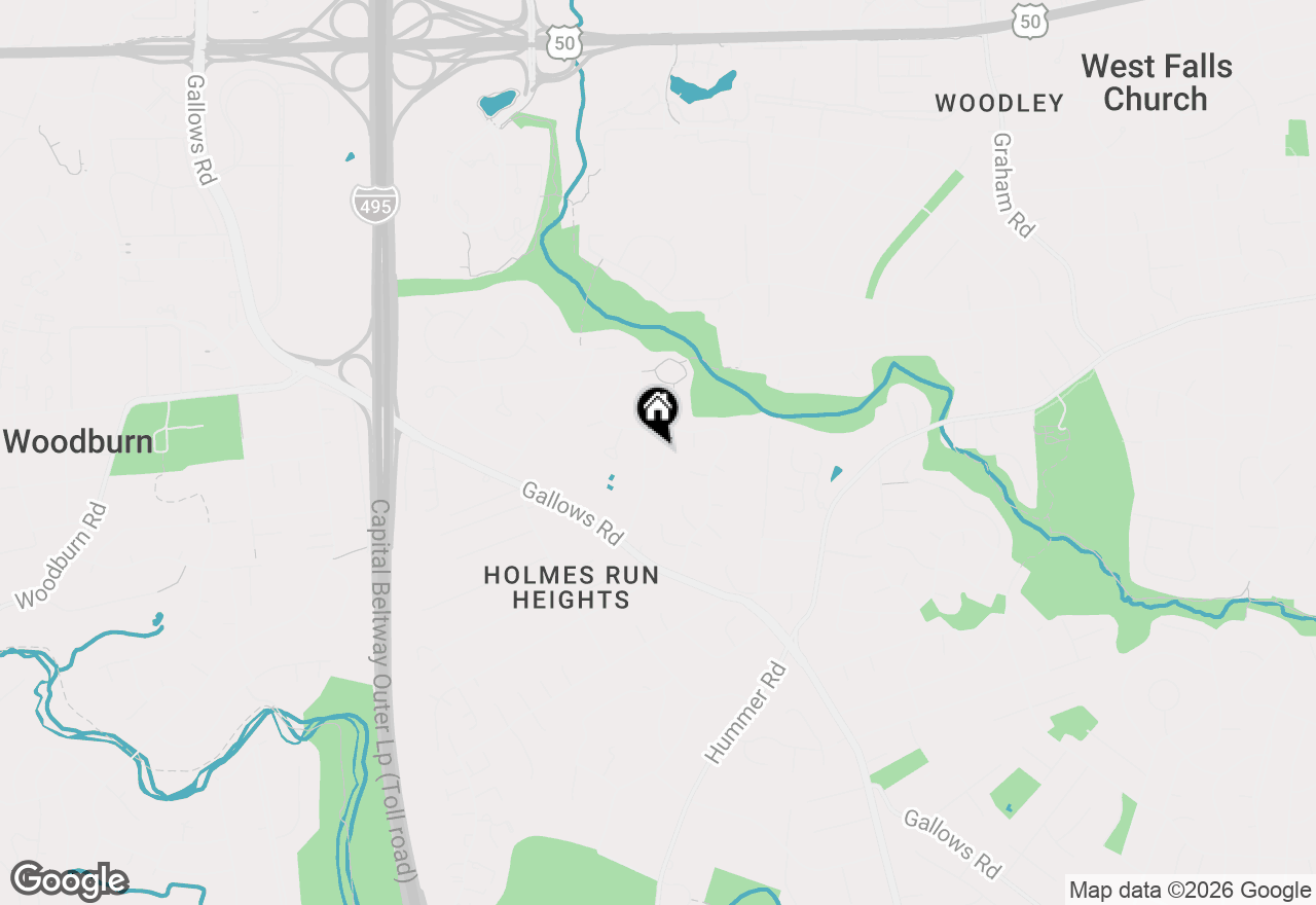 Map of 3408 Hartwell Court, Falls Church, VA 22042