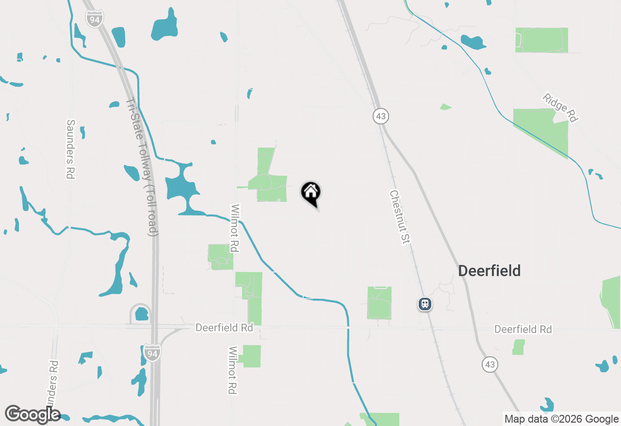 Map of 1314 Greenwood Avenue, Deerfield, IL 60015