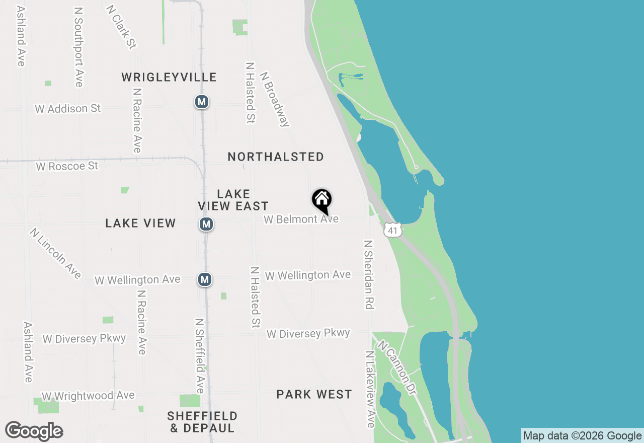 Map of 533 W Belmont Avenue #1, Chicago, IL 60657