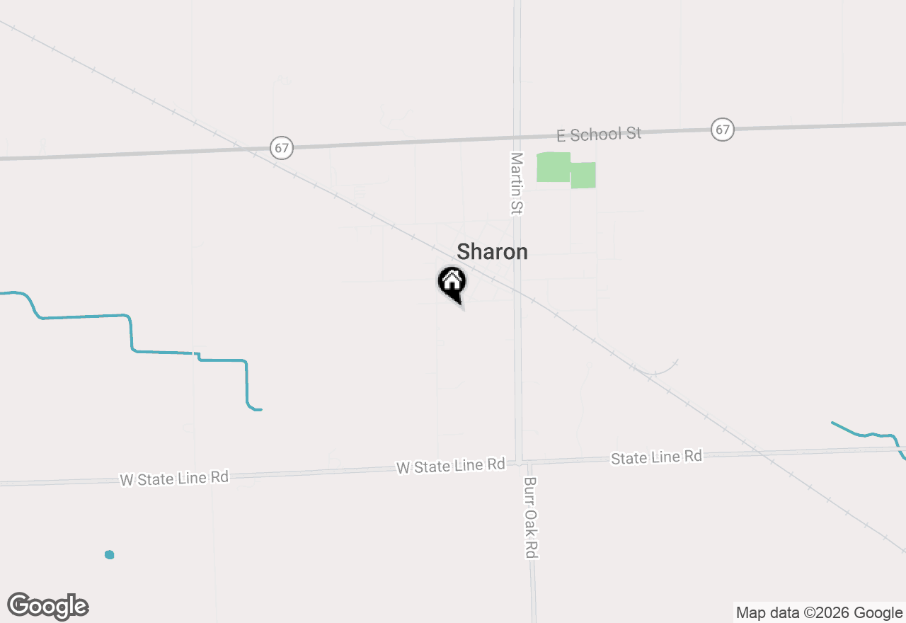 Map of 127 Pleasant St, Sharon, WI 53585