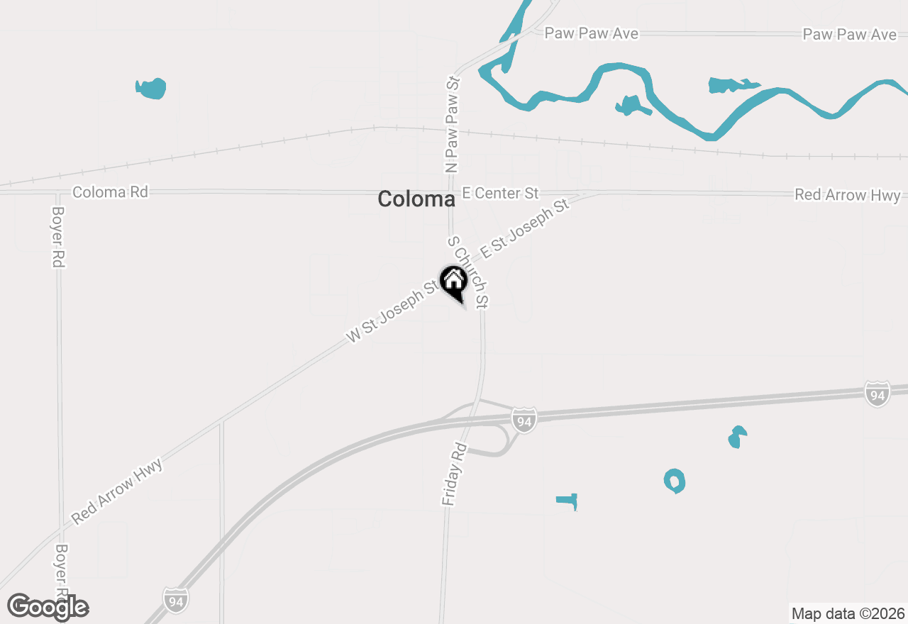 Map of 157 Elvern Drive, Coloma, MI 49038