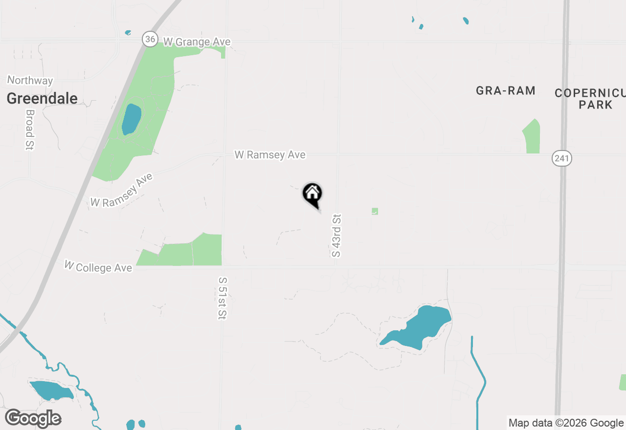 Map of 6144 Twin Oak Dr, Greendale, WI 53129