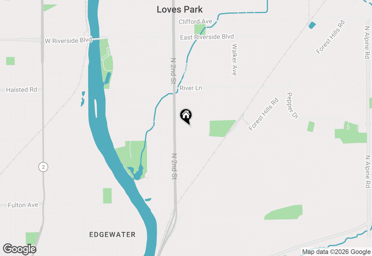 Map of 517 Frances Avenue, Loves Park, IL 61111