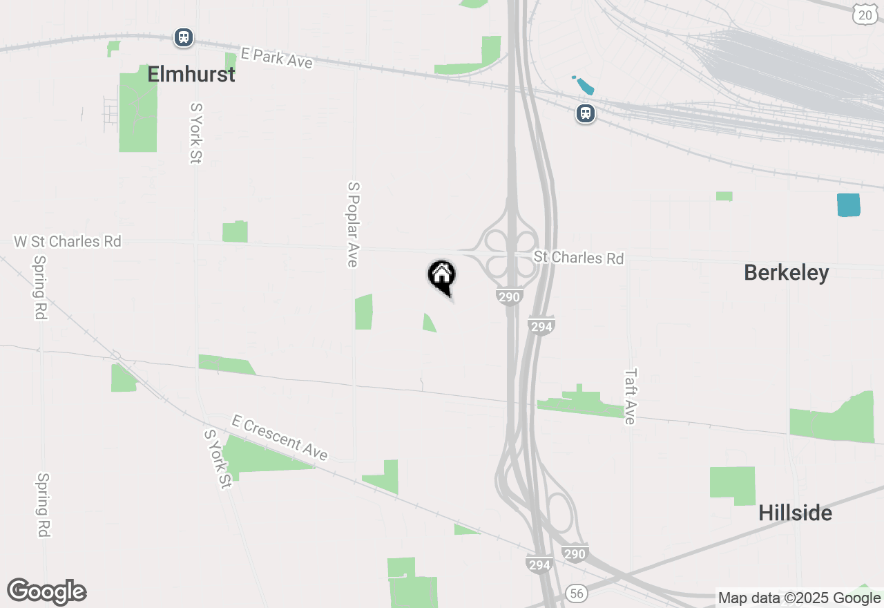 Map of 434 S Stratford Avenue, Elmhurst, IL 60126