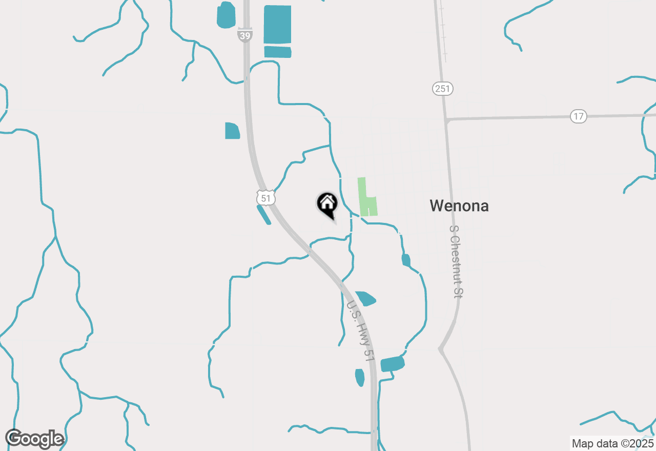 Map of 718 West Third S Street, Wenona, IL 61377
