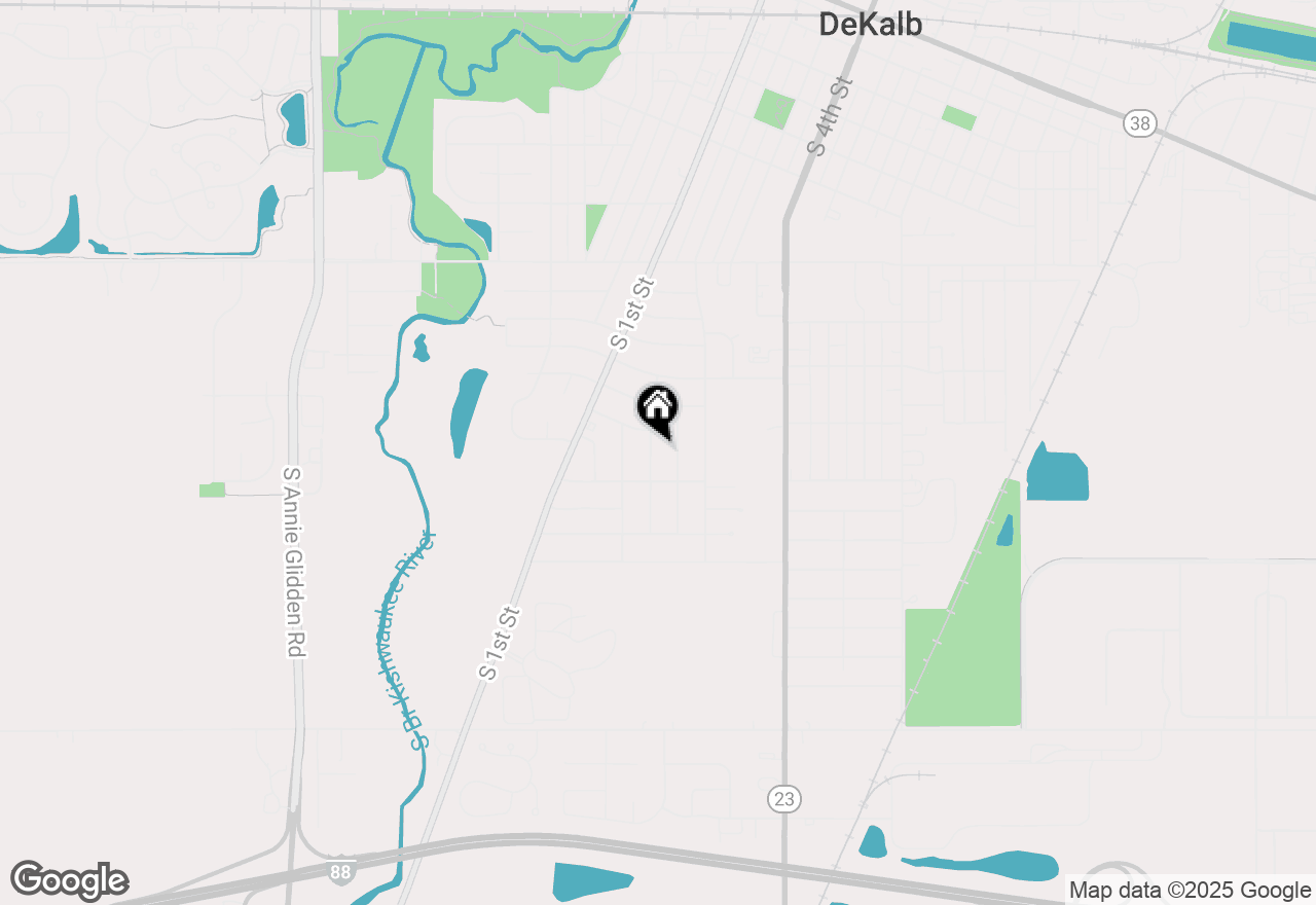 Map of 1208 Gifford Street, Dekalb, IL 60115