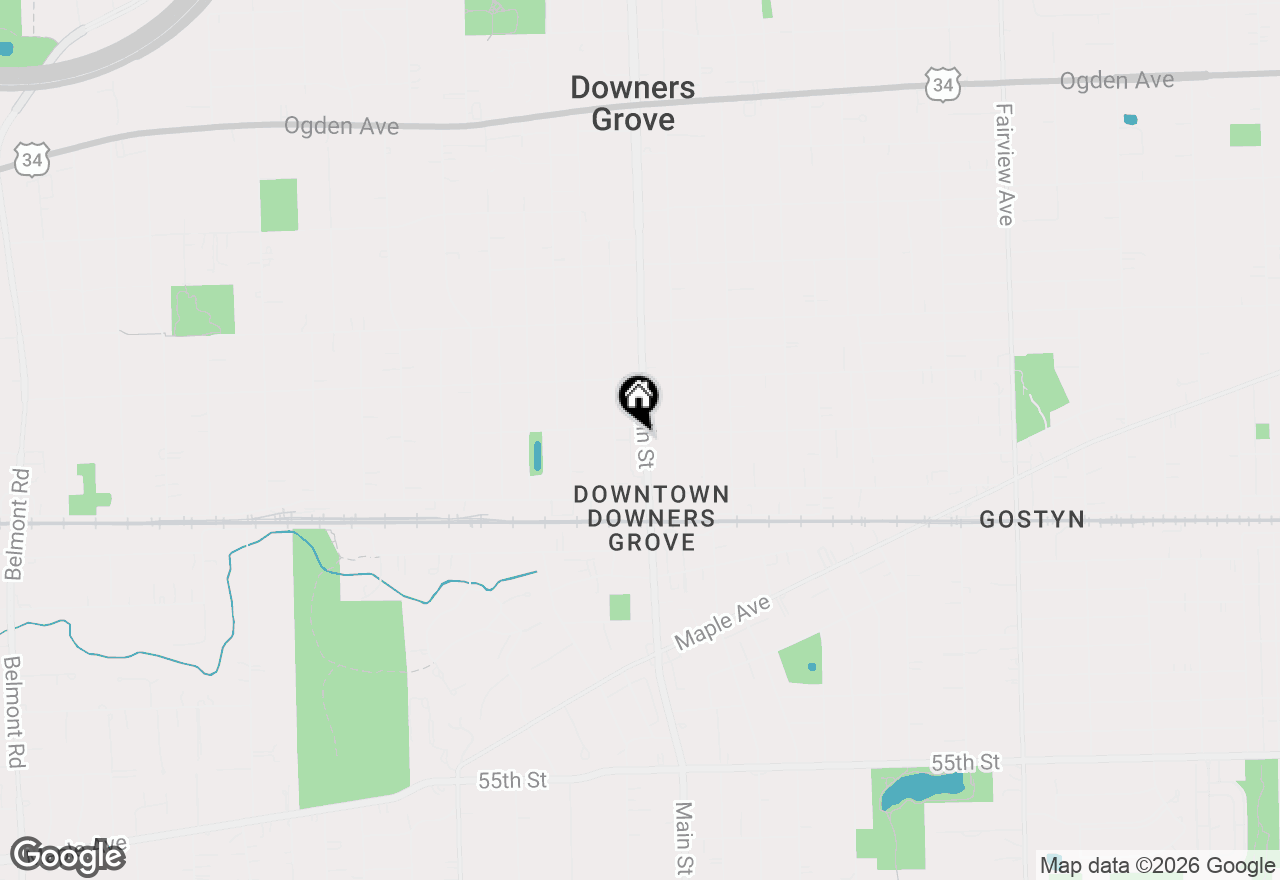 Map of 4910 Main Street #101, Downers Grove, IL 60515