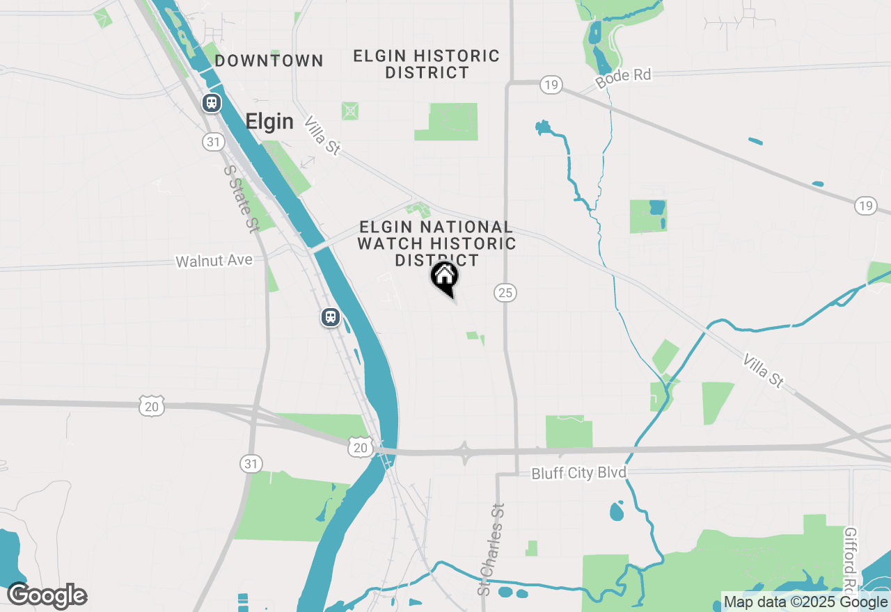 Map of 370 Bent Street, Elgin, IL 60120