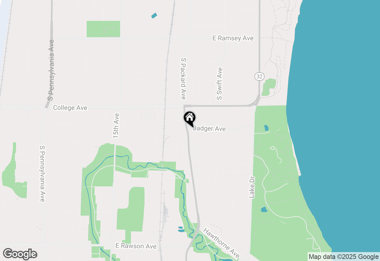 Map of 221 N Chicago Ave #3, South Milwaukee, WI 53172