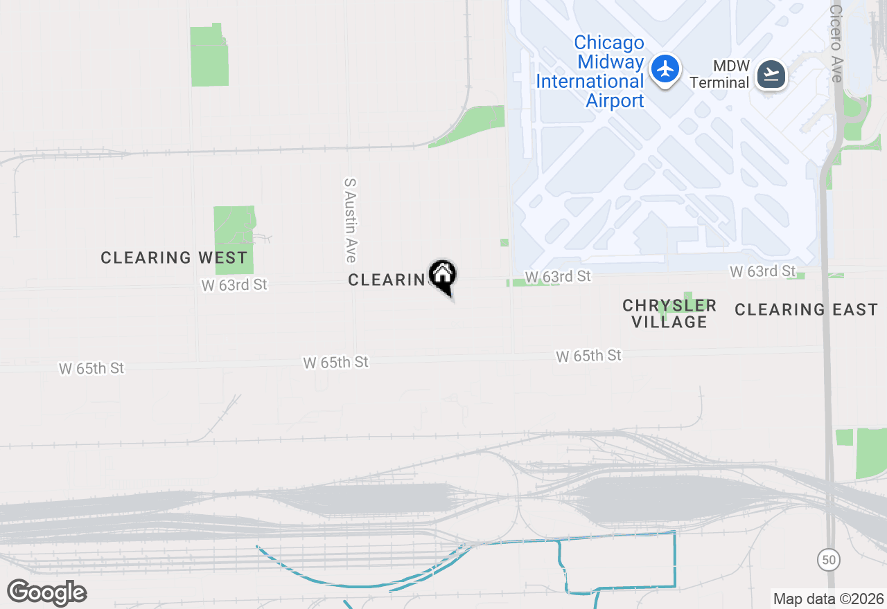 Map of 5749 W 63rd Place, Chicago, IL 60638