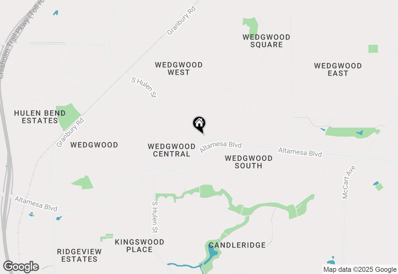 Map of 4409 Chedlea Avenue, Fort Worth, TX 76133