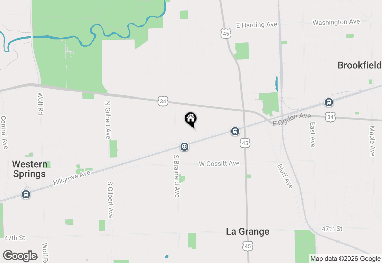 Map of 30 N Waiola Avenue, La Grange, IL 60525