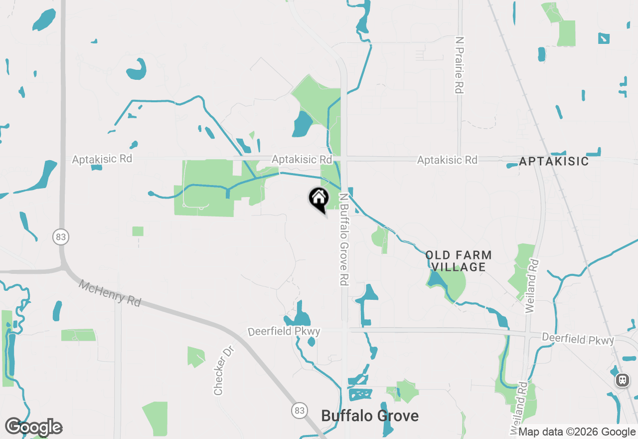 Map of 410 Thompson Boulevard, Buffalo Grove, IL 60089