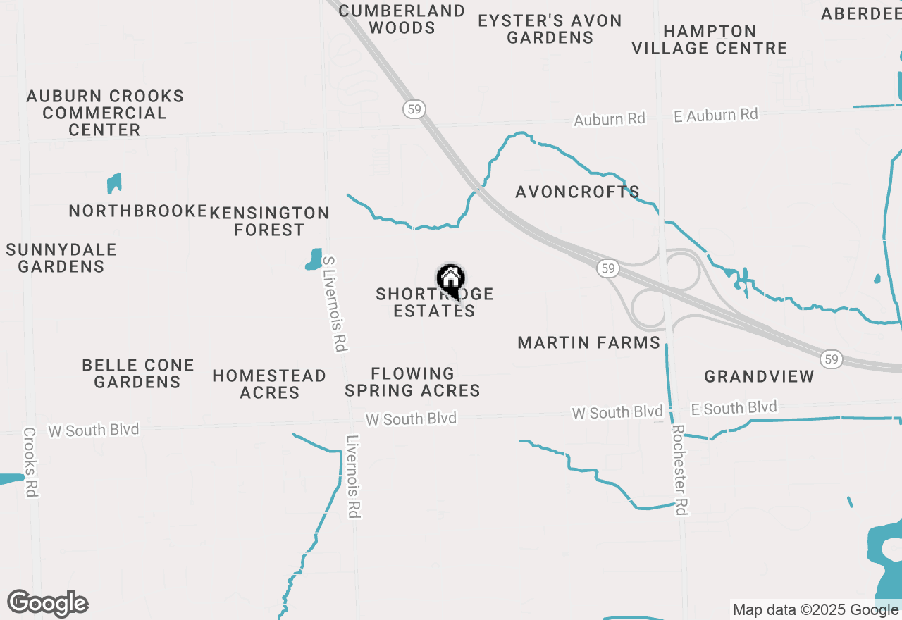 Map of 667 Shortridge Avenue, Rochester Hills, MI 48307